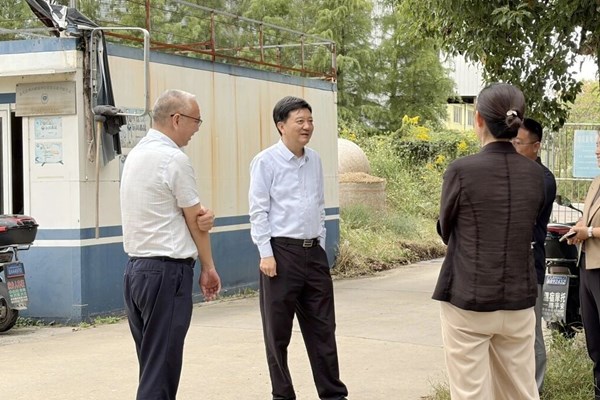 副区长丁炯炯调研外冈镇生猪养殖生产情况